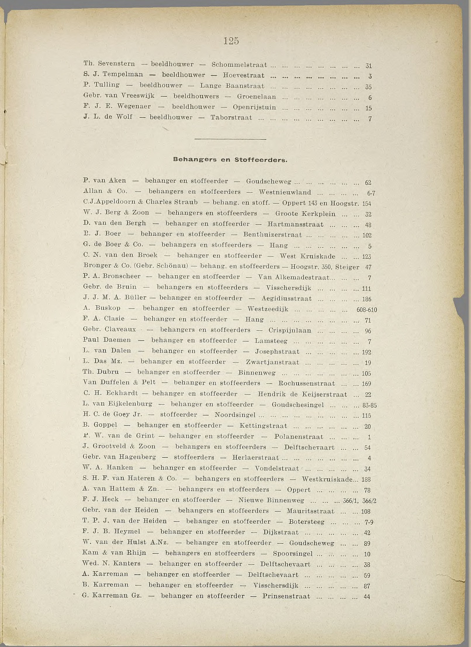 Rotterdam adresboek 1904 (NL-RtSA 3023-48), p. 125 — Bedrijven en beroepen