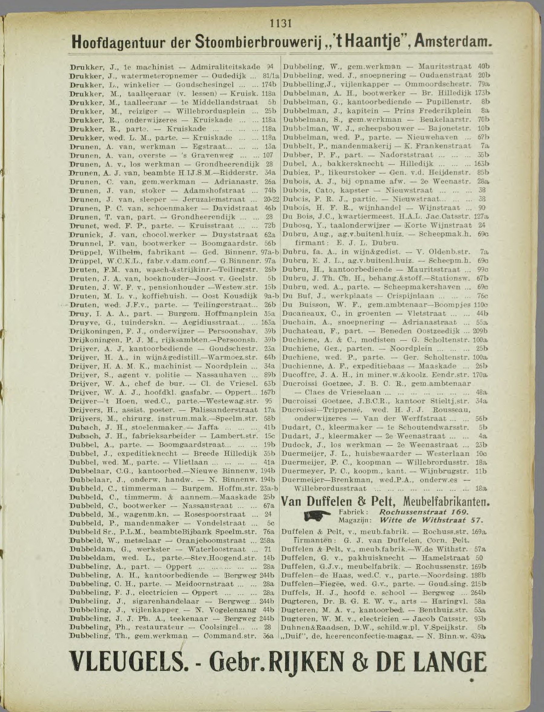 Rotterdam adresboek 1910 (NL-RtSA 3023-54), p. 1131 — Alfabetische naamlijst