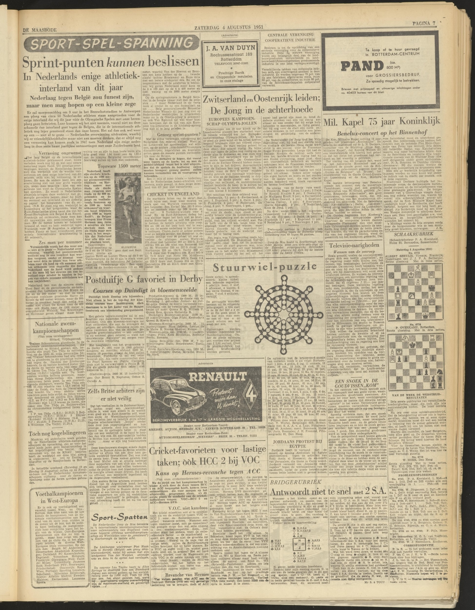De Maasbode, 1951/08/04 00:00:00, pagina 7 (full page)