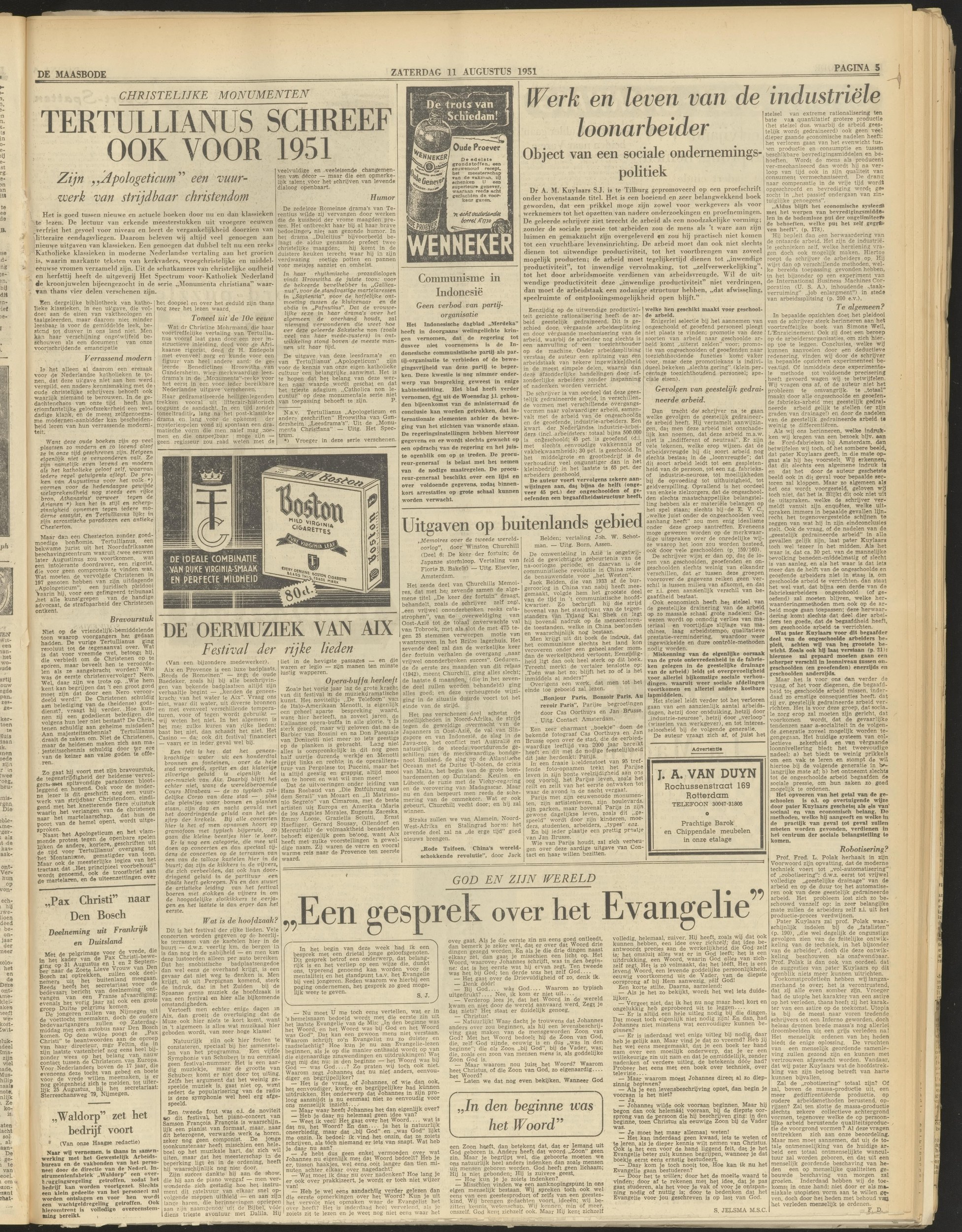 De Maasbode, 1951/08/11 00:00:00, pagina 5 (full page)