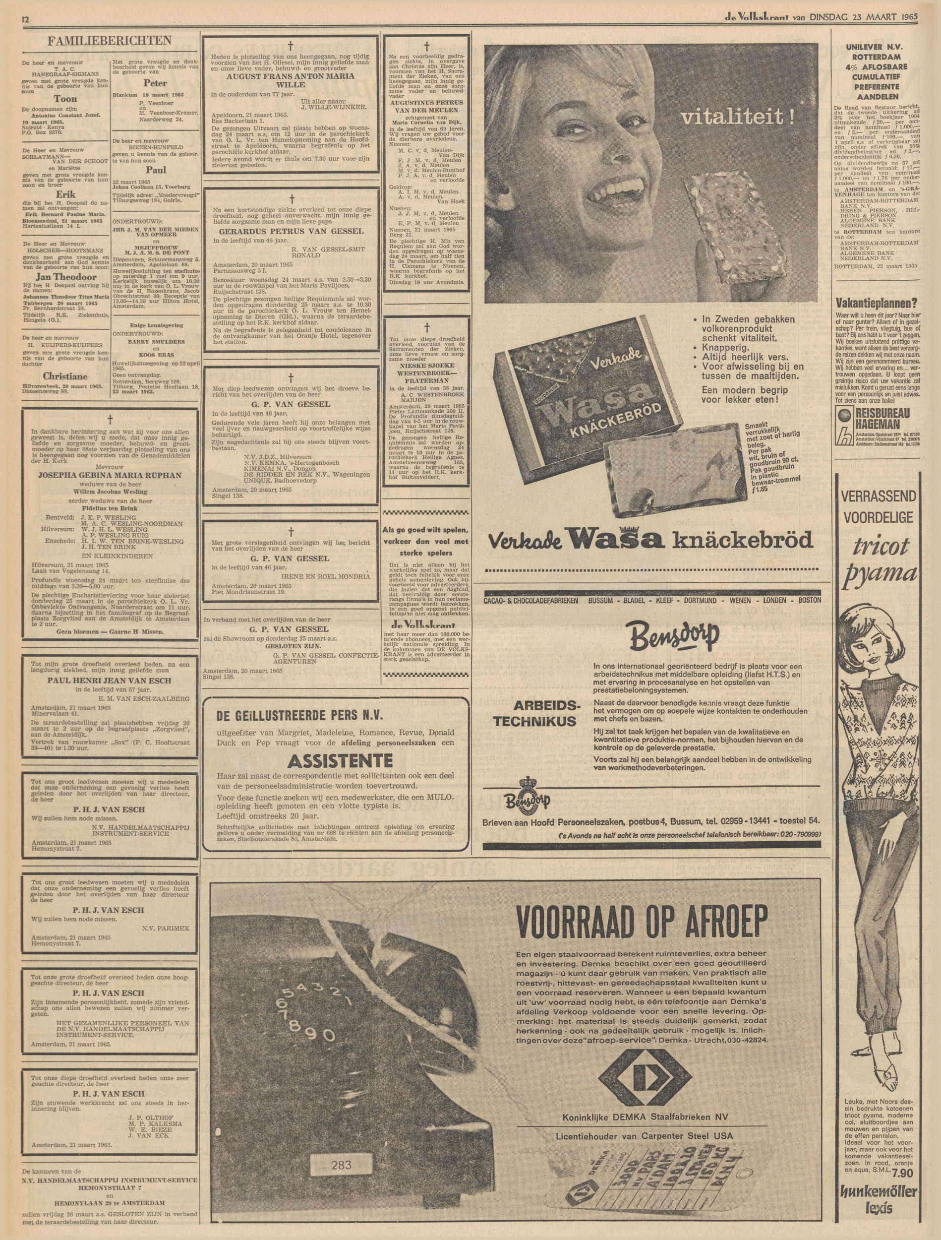 De Volkskrant, 1965/03/23 00:00:00, pagina None (full page)
