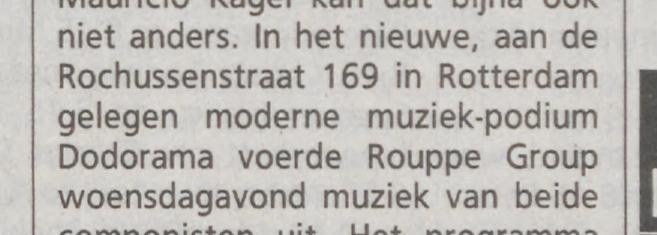 Vurig pleidooi voor mix van compositie en improvisatie, Trouw