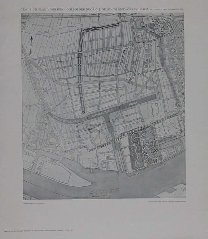 II-71 Plankaart van de Coolpolder (thans Nieuwe Westen en Middelland), 1887