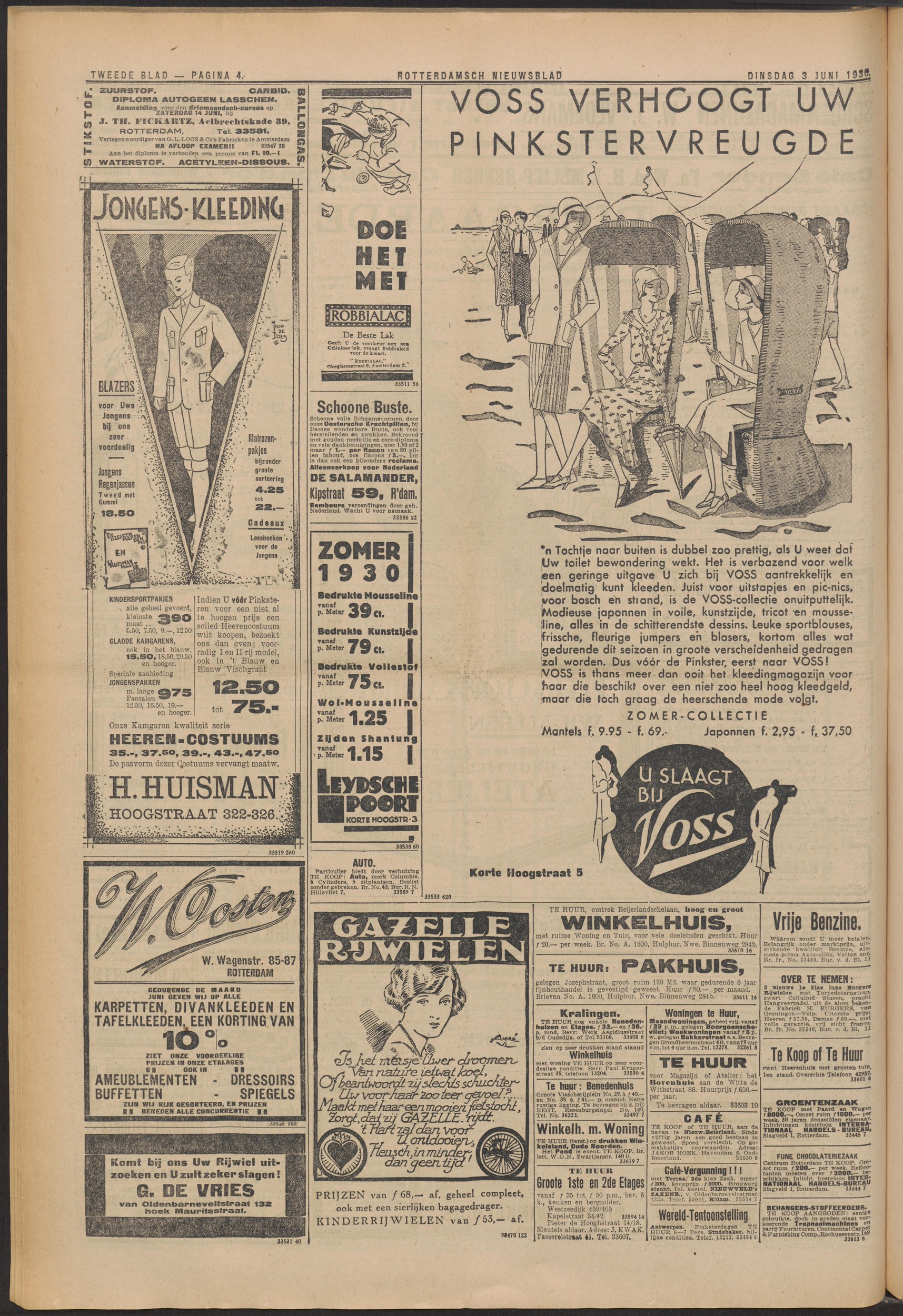 Furnishco = 'Continental Carpet and Furnishing Company' at Rochussenstraat 169 (1927 change-notice, 1930 ad, 1936 liquidation)