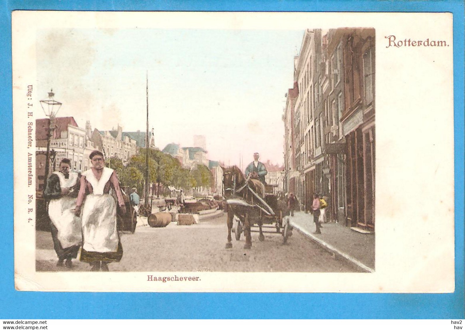 Rotterdam - Haagscheveer (J.H. Schaefer colour litho postcard, c.1900-1904)