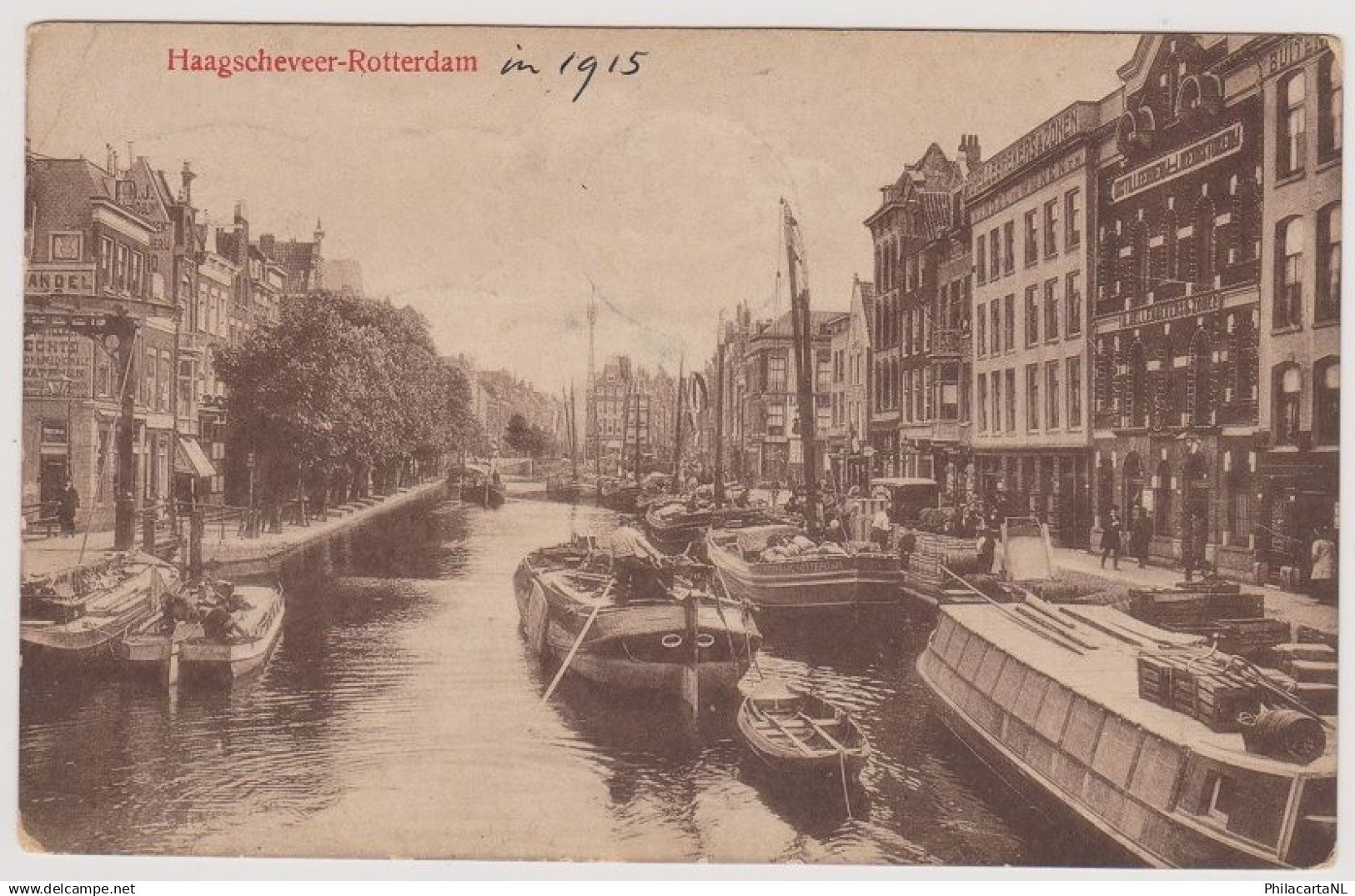 Haagscheveer - Rotterdam (b/w picture postcard, 1915)