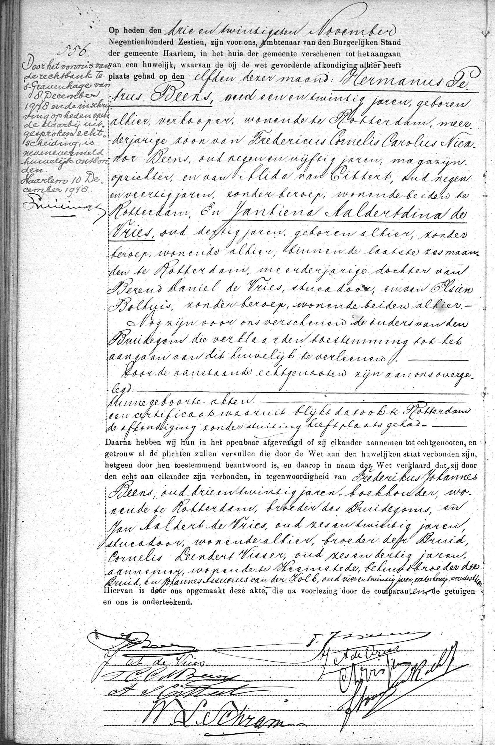 Beens brothers — civil acts, gezinskaarten + firm Delpher (primary)