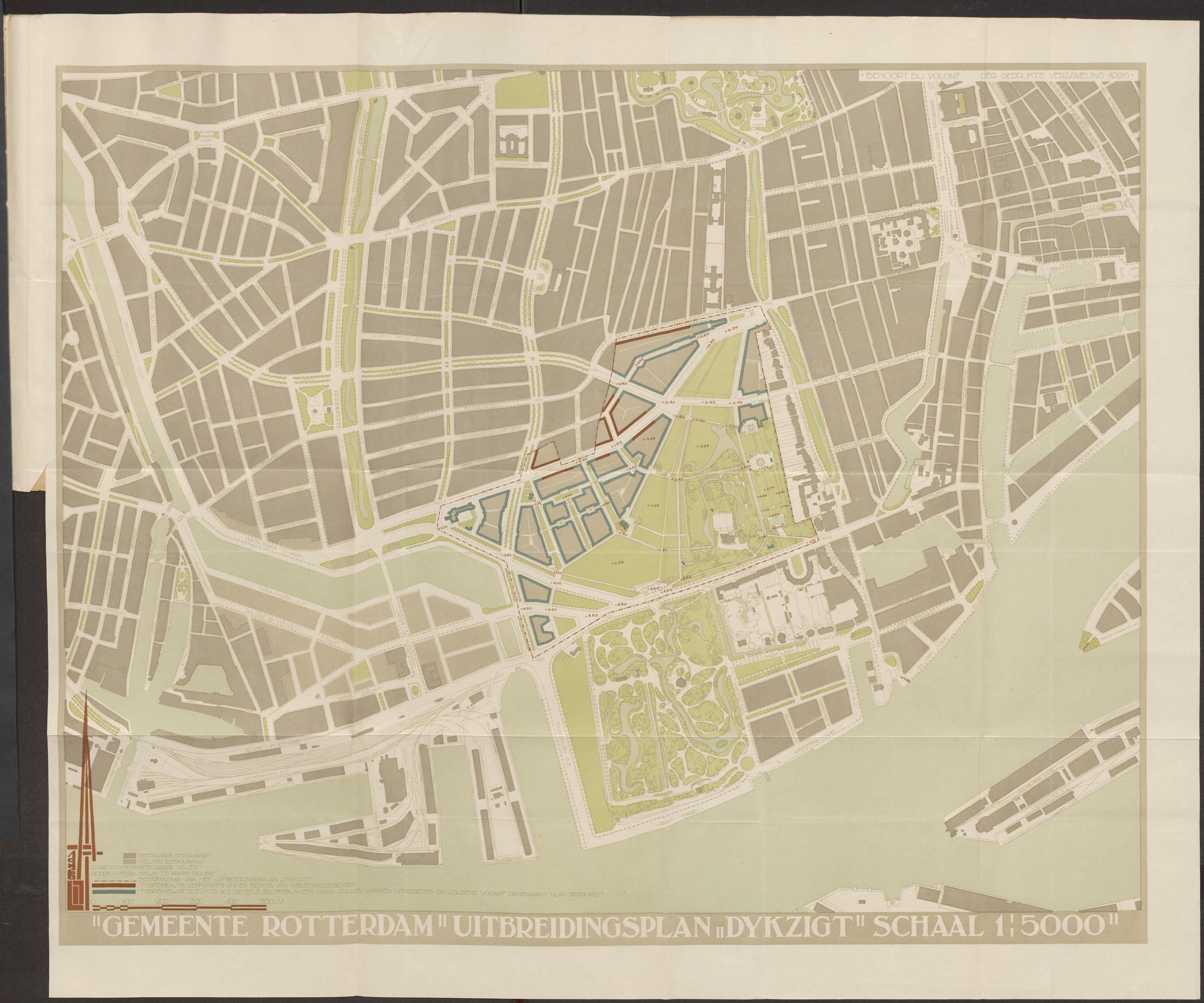 Gemeente Rotterdam — Uitbreidingsplan 'Dykzigt', schaal 1:5000 (1926)