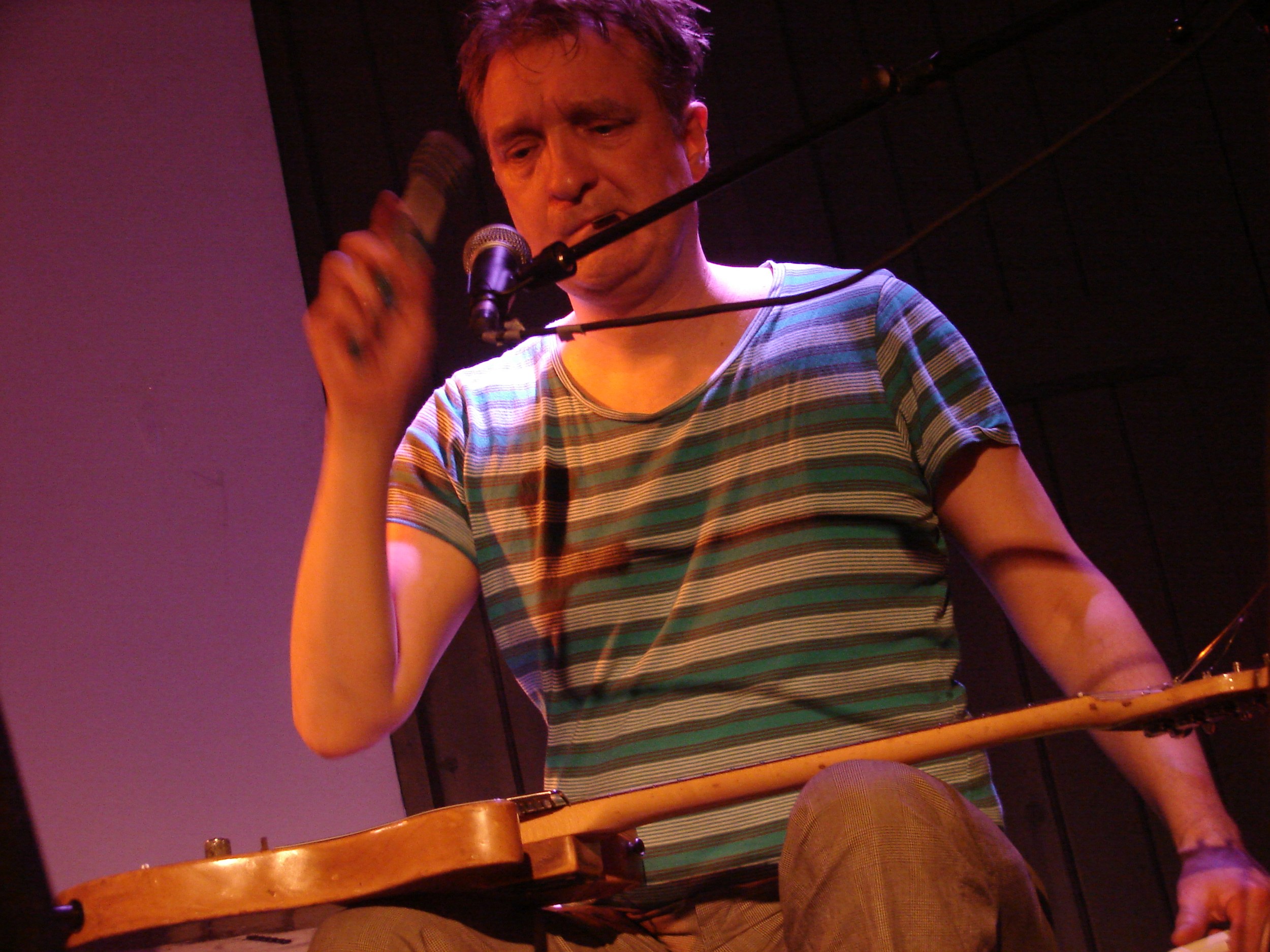 Lukas Simonis, the venue's music programmer, a musician on its labels and a founder of its studio. Photo: Harco Rutgers, CC BY-SA 2.0.