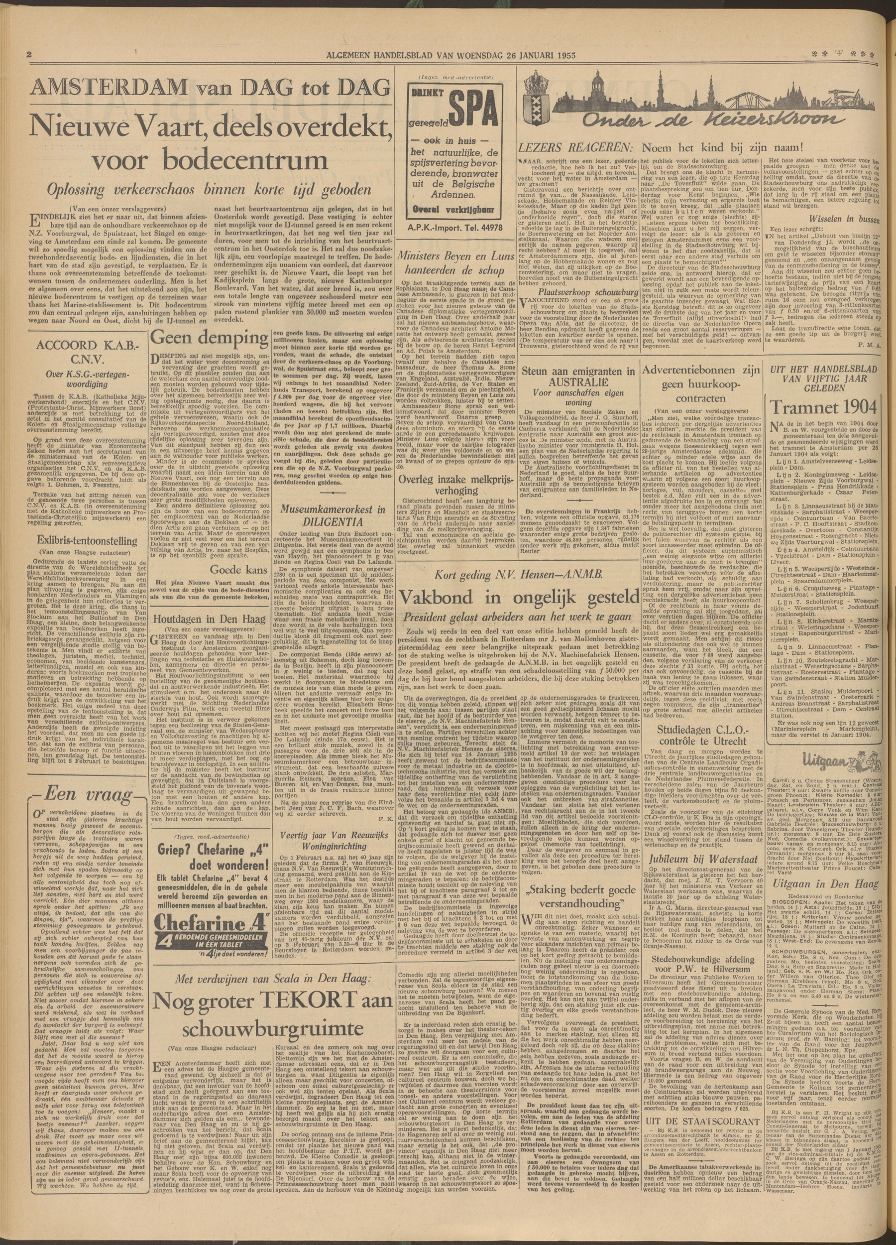 Algemeen Handelsblad, 26 januari 1955 (full page)