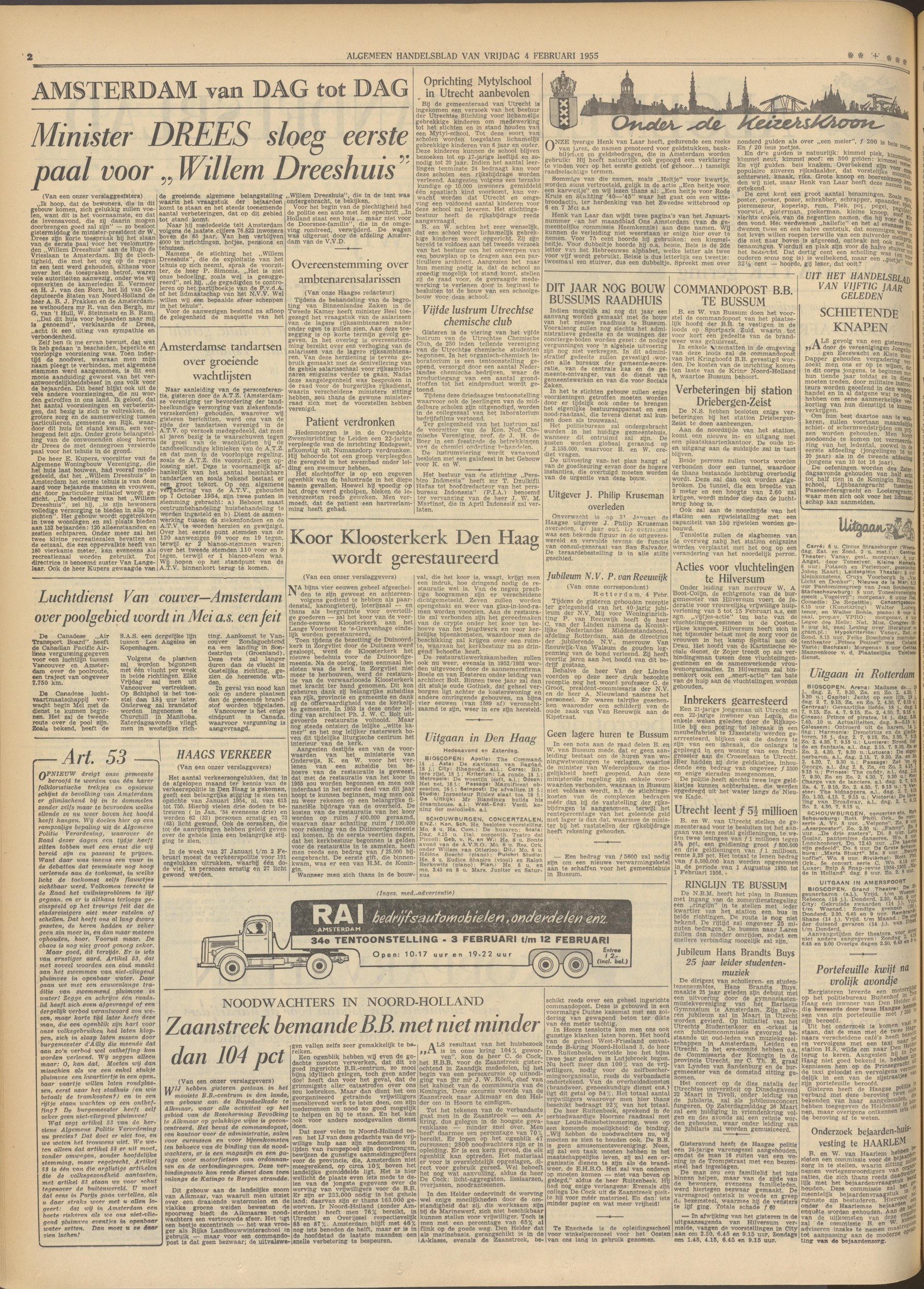 Algemeen Handelsblad, 4 februari 1955 (full page)