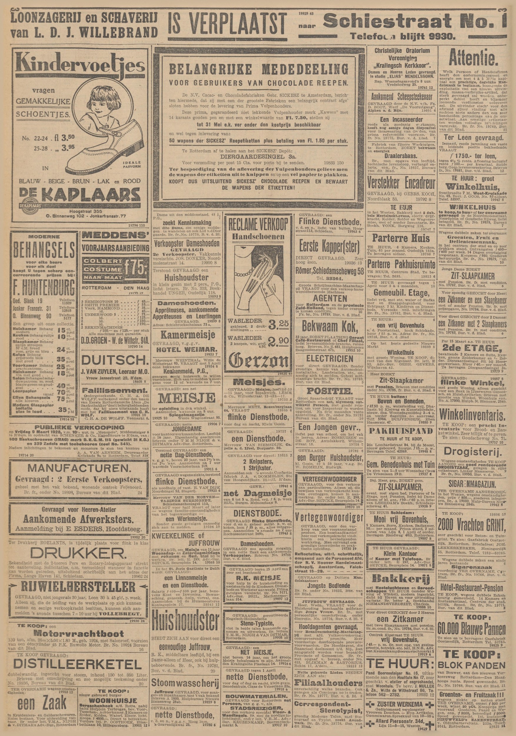 Rotterdamsch Nieuwsblad, 1928-03-06 (full page)